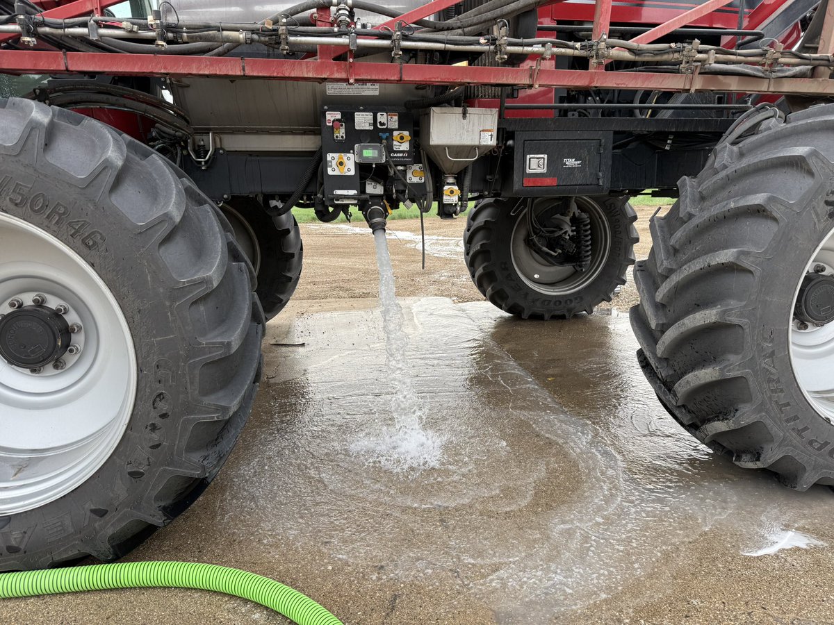 That time of year when you guess  how well sprayer is cleaned out