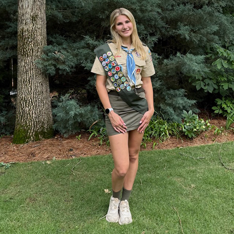 Adelaide Hanna, Class of 2025, became the first female student at Woodward Academy to earn the Eagle Scout rank this week.

woodward.edu/beyond-the-cla…
