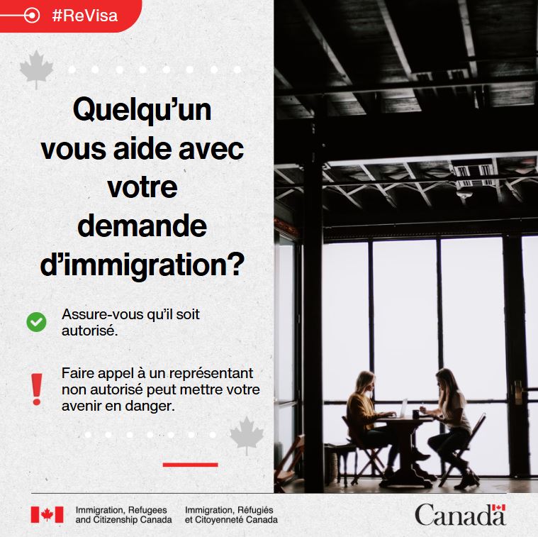 Canada en Colombie (@canadacolombie) on Twitter photo Vérifiez toujours:
🔸 Qu’il soit inscrit auprès du CCIC
🔸 Que tes lettres biométriques ou de demande de passeport soient légitimes et correspondent à ta demande
Info officielle: canada.ca/representant-i…
Fraude? Écris à verificanada@international.gc.ca
#RepAutorisé Vérifiez toujours:
🔸 Qu’il soit inscrit auprès du CCIC
🔸 Que tes lettres biométriques ou de demande de passeport soient légitimes et correspondent à ta demande
Info officielle: canada.ca/representant-i…
Fraude? Écris à verificanada@international.gc.ca
#RepAutorisé