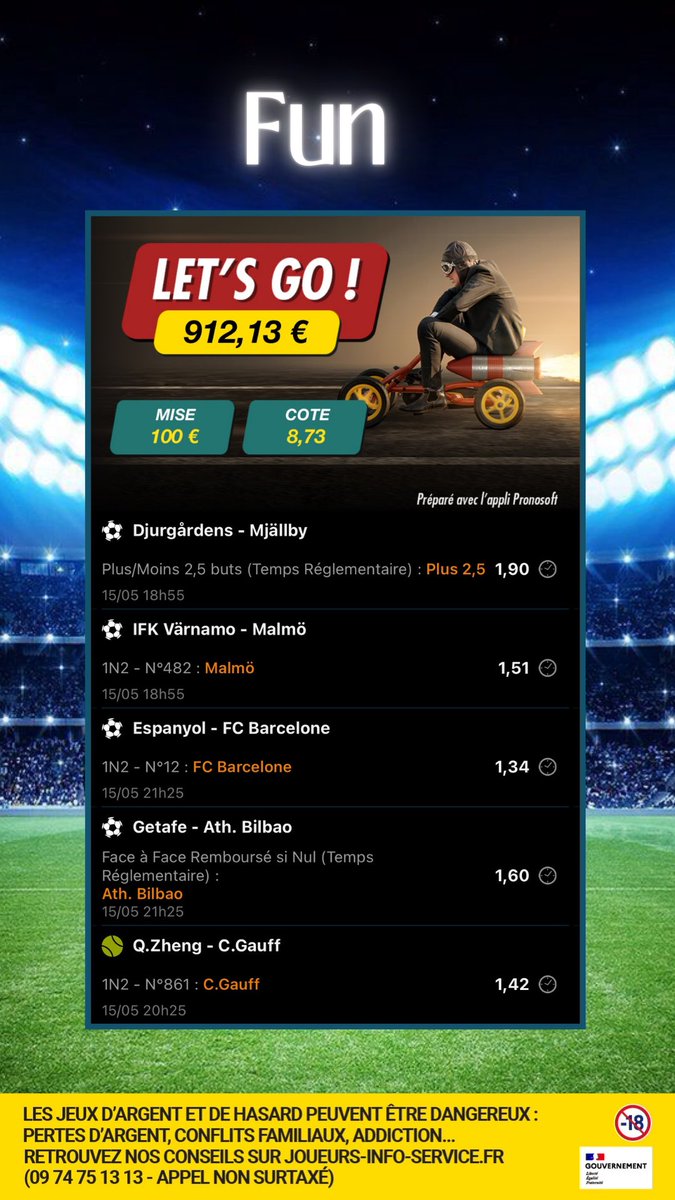 heinsenprono's tweet image. On Part sur le Fun du jour 😱🚀
10€ à Gagné si ça passe 

Parmis : RT &amp;amp; Follows ❤️🍀
#TeamParieur #Concours