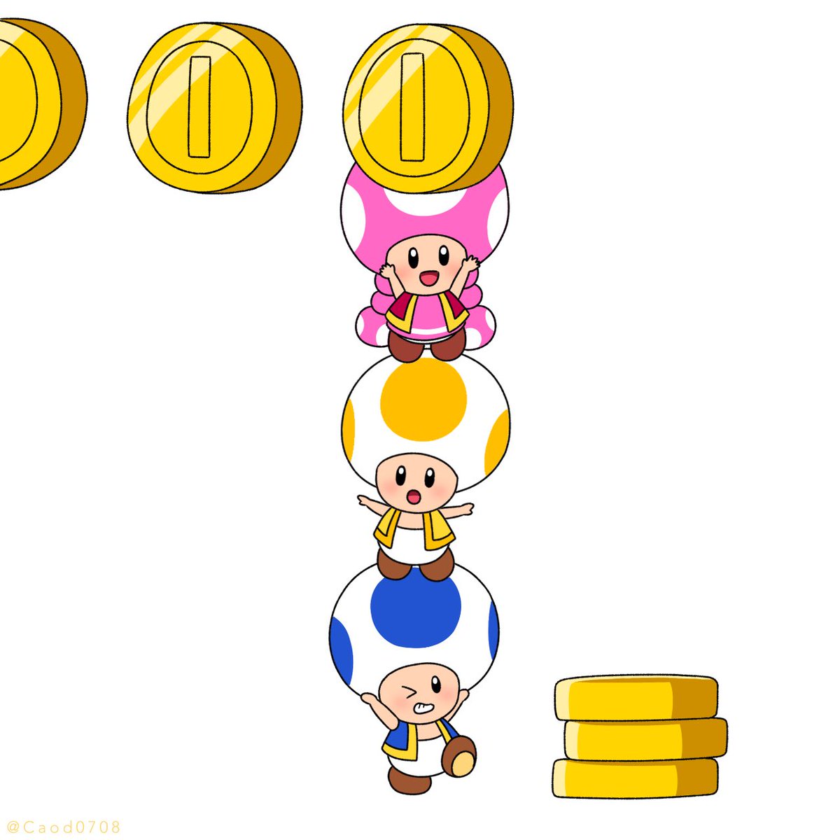 キノっこ 4人全員でゴールしないといけないコースが難しすぎたwコーダの『進め