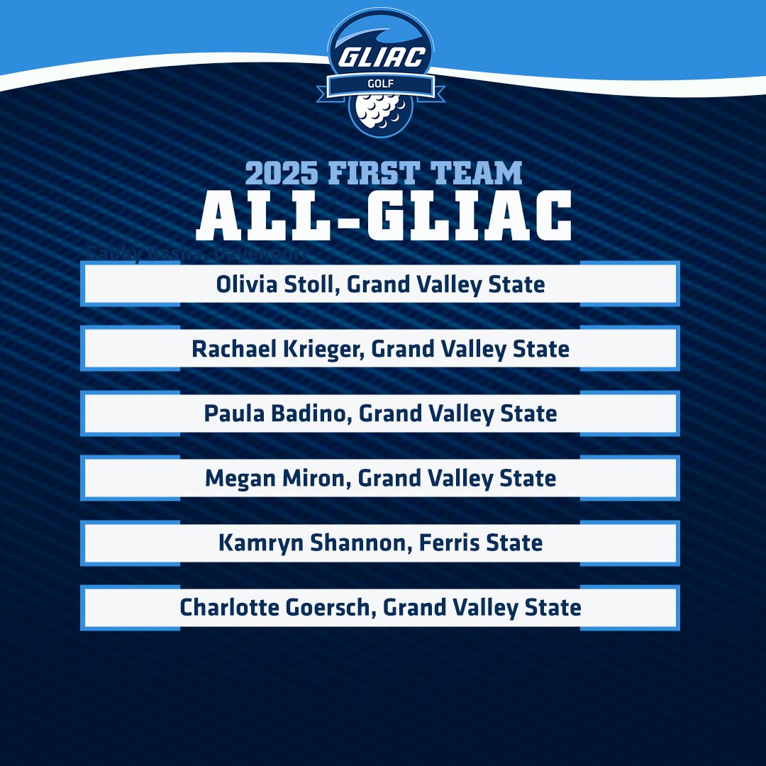 𝟮𝟬𝟮𝟱 𝗪𝗼𝗺𝗲𝗻'𝘀 𝗚𝗼𝗹𝗳 𝗙𝗶𝗿𝘀𝘁 𝗧𝗲𝗮𝗺 𝗔𝗹𝗹-𝗚𝗟𝗜𝗔𝗖

#WhereChampionsCompete #GLIACGOLF⛳
