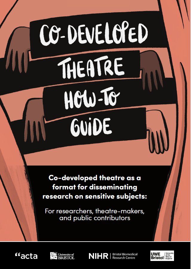 NIHR Bristol Biomedical Research Centre (BRC) (@bristolbrc) on Twitter photo 🚀Just launched today! Our How-To Guide explaining how to use co-developed theatre as a format for disseminating research on sensitive subjects.
🎭Download the guide
bristolbrc.nihr.ac.uk/how-to-guide/
📃Read <a href="/TheBeetleBox/">Cat Papastavrou Brooks</a>'s blog about how the guide came about
bristolbrc.nihr.ac.uk/like-russian-d… 🚀Just launched today! Our How-To Guide explaining how to use co-developed theatre as a format for disseminating research on sensitive subjects.
🎭Download the guide
bristolbrc.nihr.ac.uk/how-to-guide/
📃Read <a href="/TheBeetleBox/">Cat Papastavrou Brooks</a>'s blog about how the guide came about
bristolbrc.nihr.ac.uk/like-russian-d…