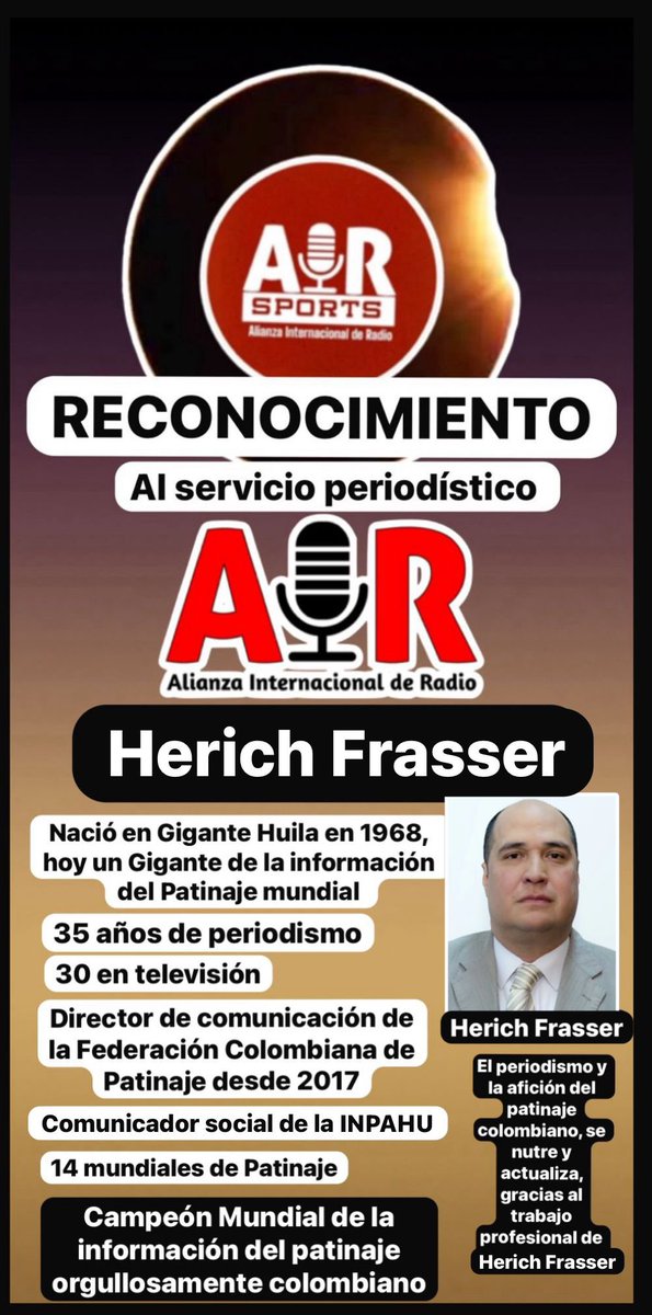 Gracias a Guillermo “Memo” Cárdenas, director de AIR - Alianza Internacional de Radio -, por su deferencia para con este servidor.