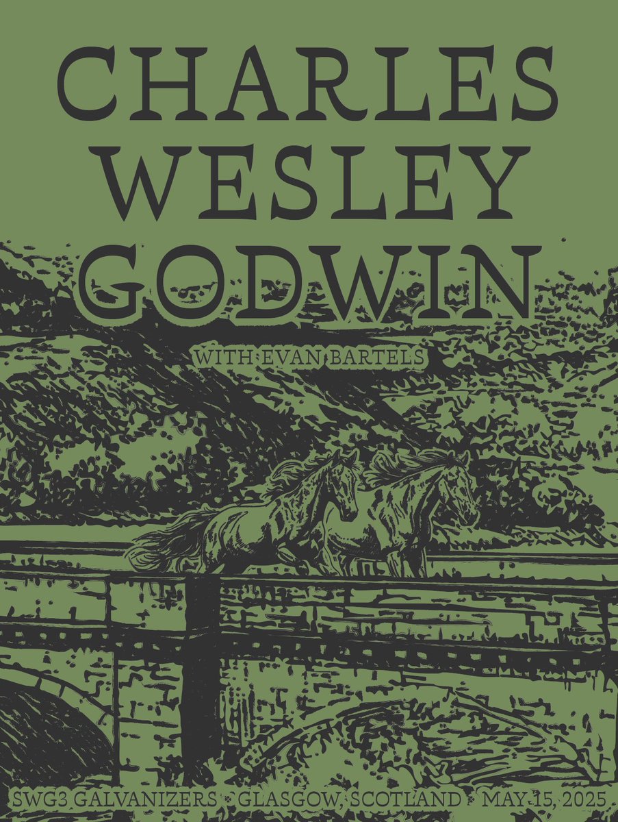 Charles Wesley Godwin (@charleswesleyg) on Twitter photo Poster for tonightâs show in Glasgow! Limited number of these will be signed and available at the merch table. See yâall soon!
đ¸ <a href="/natalierhea__/">natalie rhea</a> Poster for tonightâs show in Glasgow! Limited number of these will be signed and available at the merch table. See yâall soon!
đ¸ <a href="/natalierhea__/">natalie rhea</a>