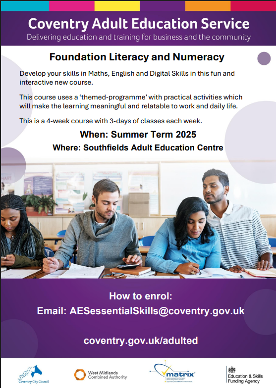 Coventry Adult Education Service tweet media