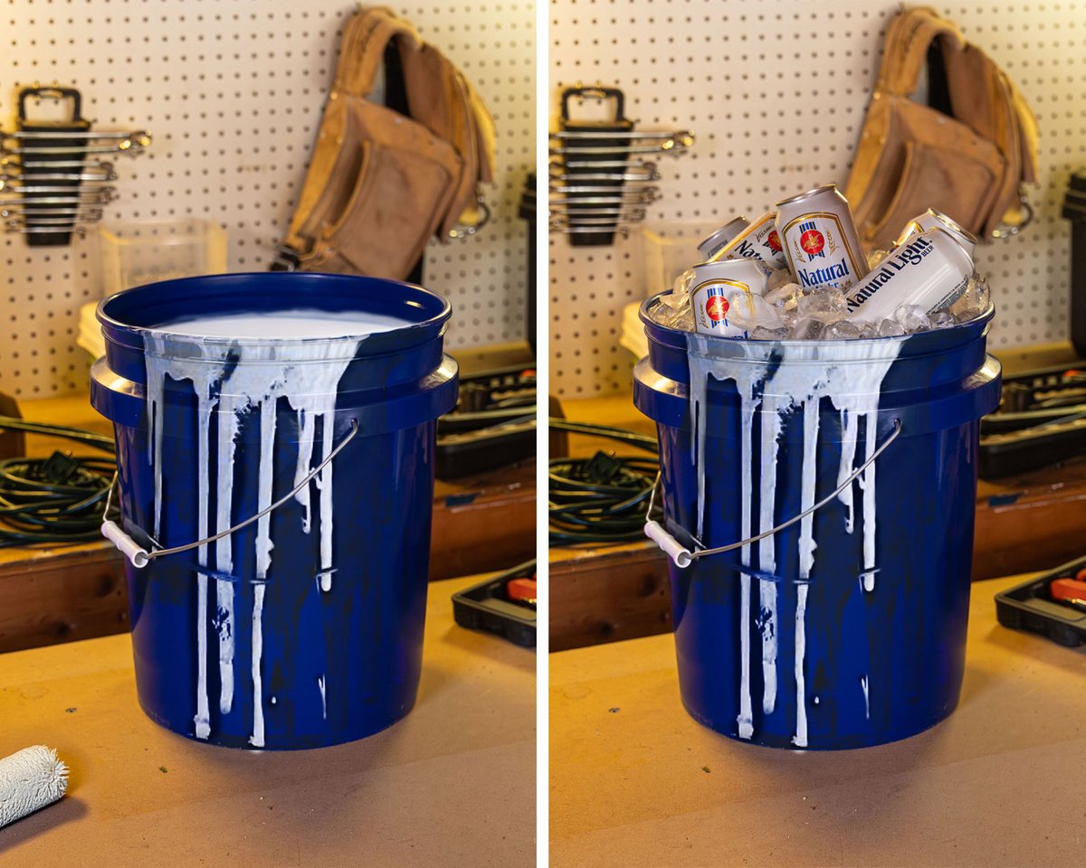 Some people see a paint bucket. I see potential.