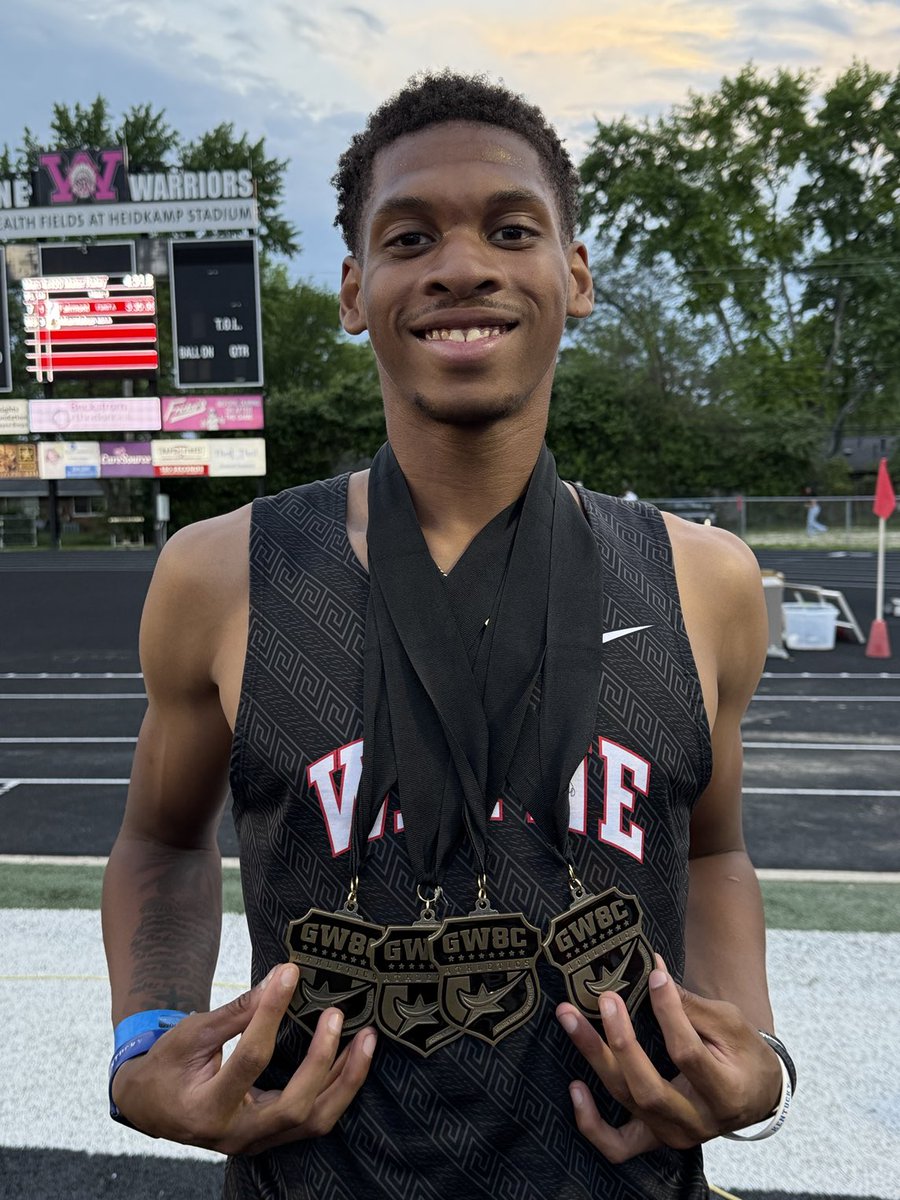 Wayne Warrior Track and Field (@trackwayne) on Twitter photo Congratulations to Key’shawn Garrett for being a 4 time champion last night winning the long jump 21-10.75 , 200m (meet record 20.74), and running on the 4x200 (meet record 1:25.74) and 4x400 3:20.16 <a href="/GWOC/">GWOC Sports</a> conference meet <a href="/WayneAthletics/">Wayne Athletics</a> Congratulations to Key’shawn Garrett for being a 4 time champion last night winning the long jump 21-10.75 , 200m (meet record 20.74), and running on the 4x200 (meet record 1:25.74) and 4x400 3:20.16 <a href="/GWOC/">GWOC Sports</a> conference meet <a href="/WayneAthletics/">Wayne Athletics</a>