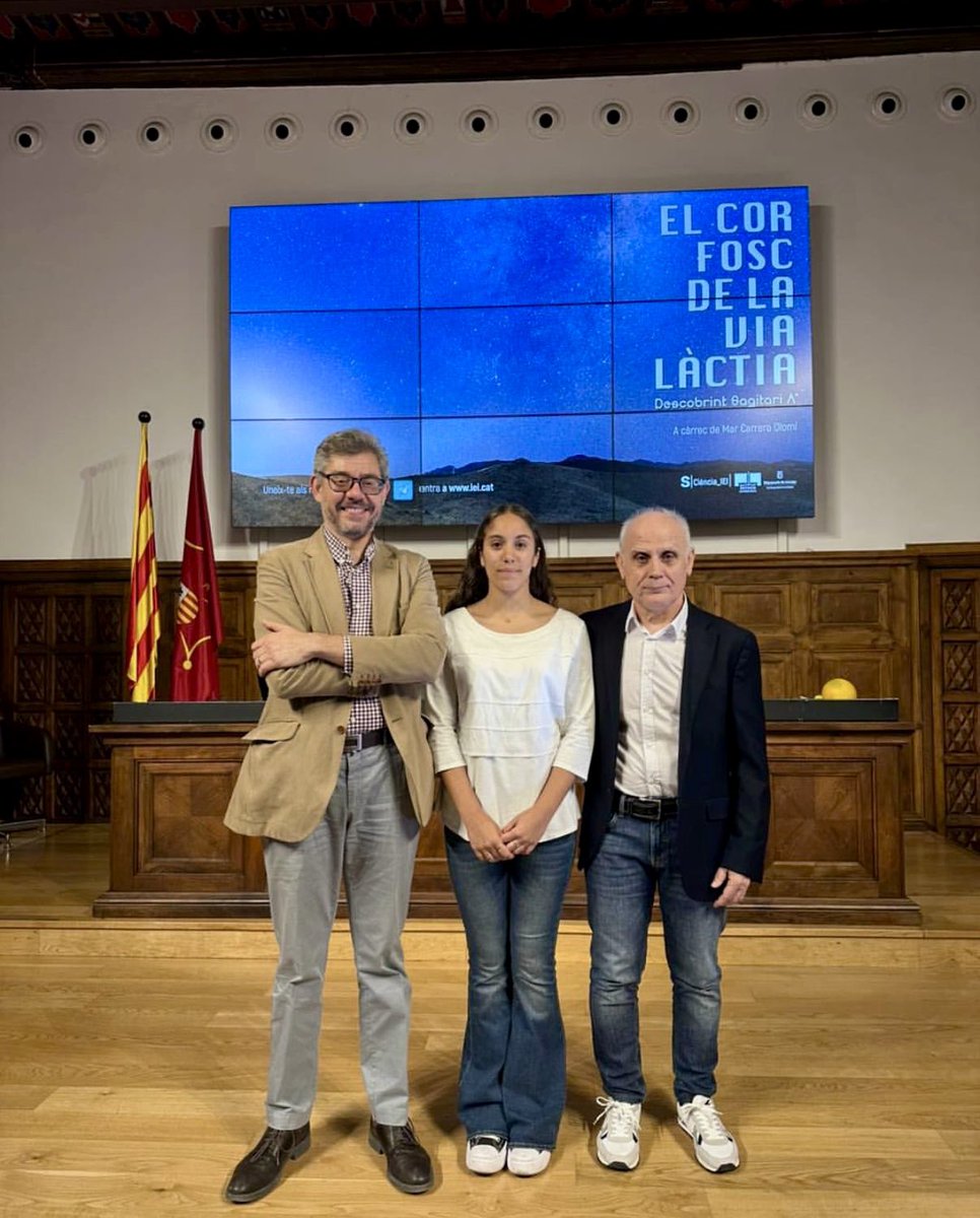 Ahir es va realitzar a l’<a href="/IEILleida/">INSTITUT D'ESTUDIS ILERDENCS</a> la xerrada “El cor fosc de la Via Làctia. Descobrint Sagitari A*” a càrrec de la nostra alumna Mar Carrera Olomí.
<a href="/AnicetCosialls/">Anicet Cosialls</a>