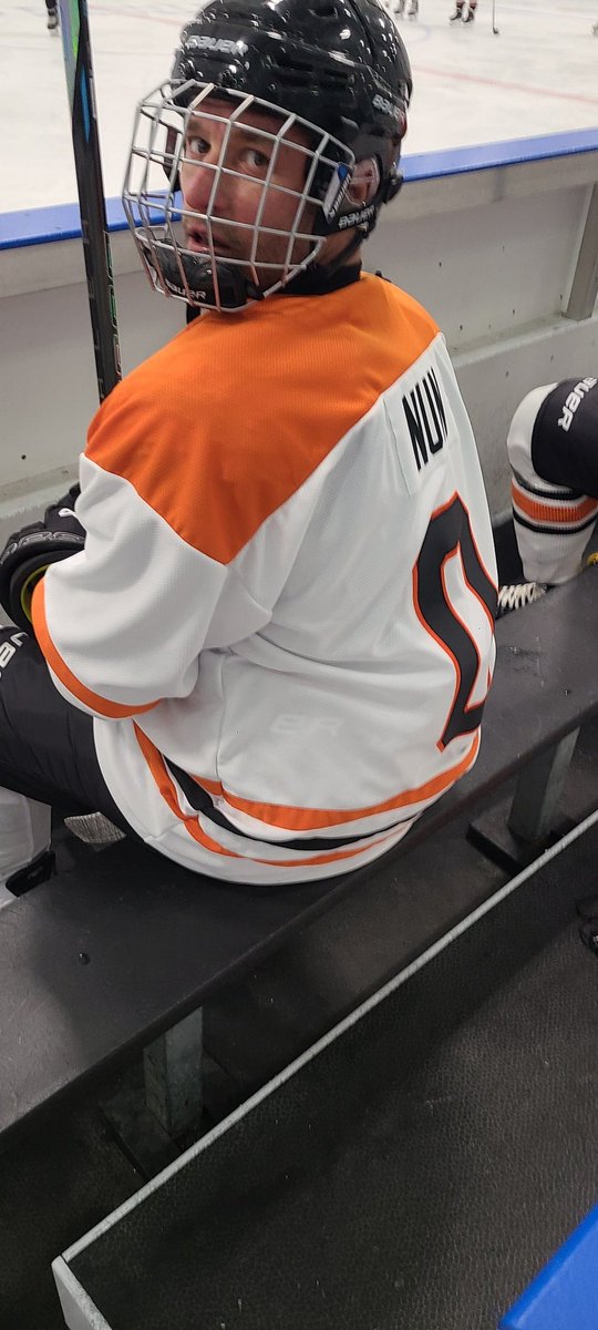 Thanks, SS Brand It for getting Pete a new <a href="/WNHL2/">WNHL</a> Jersey Set for free after he lost all his hockey gear in a house fire earlier this Spring! Looking Good Pete!