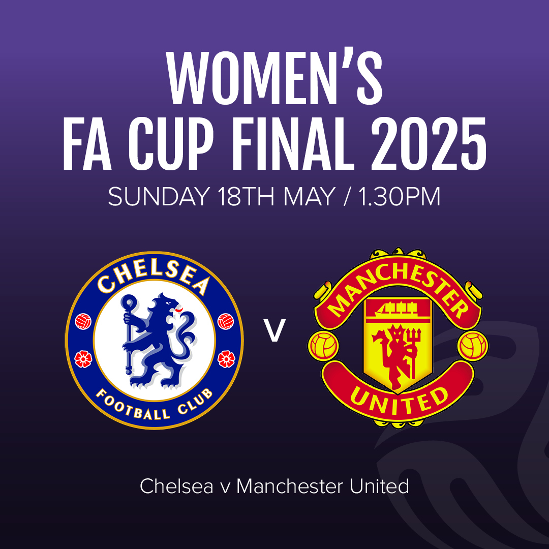 🏆 Will reigning champions, United, hold onto the cup, or will Chelsea add a sixth Women's FA Cup title to their trophy cabinet today? 🏆
What's your prediction?

#directsoccer #AdobeWomensFAcup #football #womensfootball #chelsea #manunited