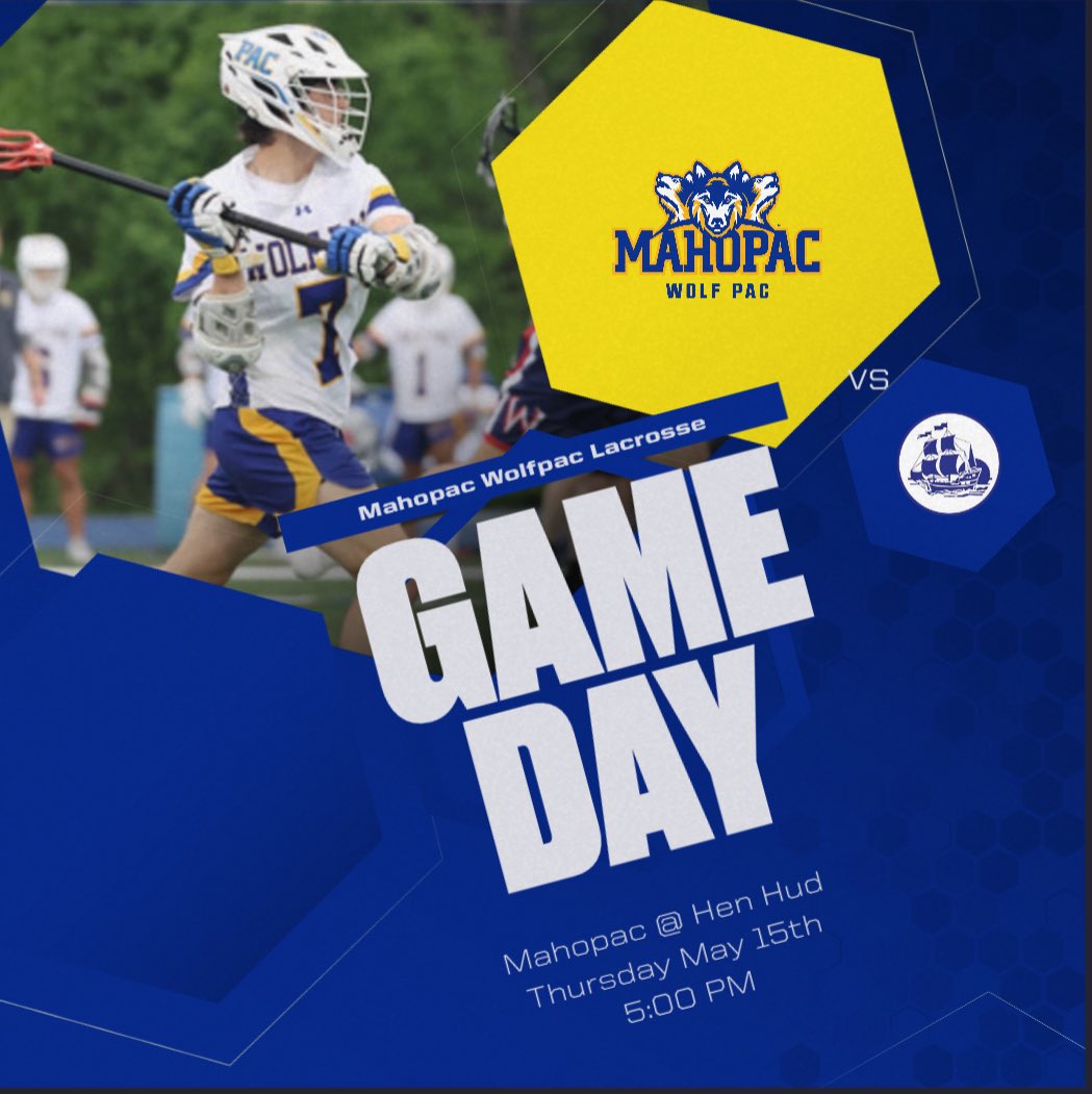 Coach Bota (@mahopaclax1) on Twitter photo **GameDay**
*Last regular season game*
🗓 5–15-25
📍Hen Hud HS
🆚@SailorsLacrosse
⏰ 5pm Faceoff
<a href="/Haddeland11/">Coach Haddy</a> <a href="/Mahopac_AD/">Mahopac Athletics</a> <a href="/Paclaxbc/">Mahopac Lacrosse</a> <a href="/DirectRays/">Ray Gallagher 🇺🇸</a> <a href="/LoHudLacrosse/">lohud lacrosse</a> <a href="/MahopacManiacs/">MANIACS</a> **GameDay**
*Last regular season game*
🗓 5–15-25
📍Hen Hud HS
🆚@SailorsLacrosse
⏰ 5pm Faceoff
<a href="/Haddeland11/">Coach Haddy</a> <a href="/Mahopac_AD/">Mahopac Athletics</a> <a href="/Paclaxbc/">Mahopac Lacrosse</a> <a href="/DirectRays/">Ray Gallagher 🇺🇸</a> <a href="/LoHudLacrosse/">lohud lacrosse</a> <a href="/MahopacManiacs/">MANIACS</a>