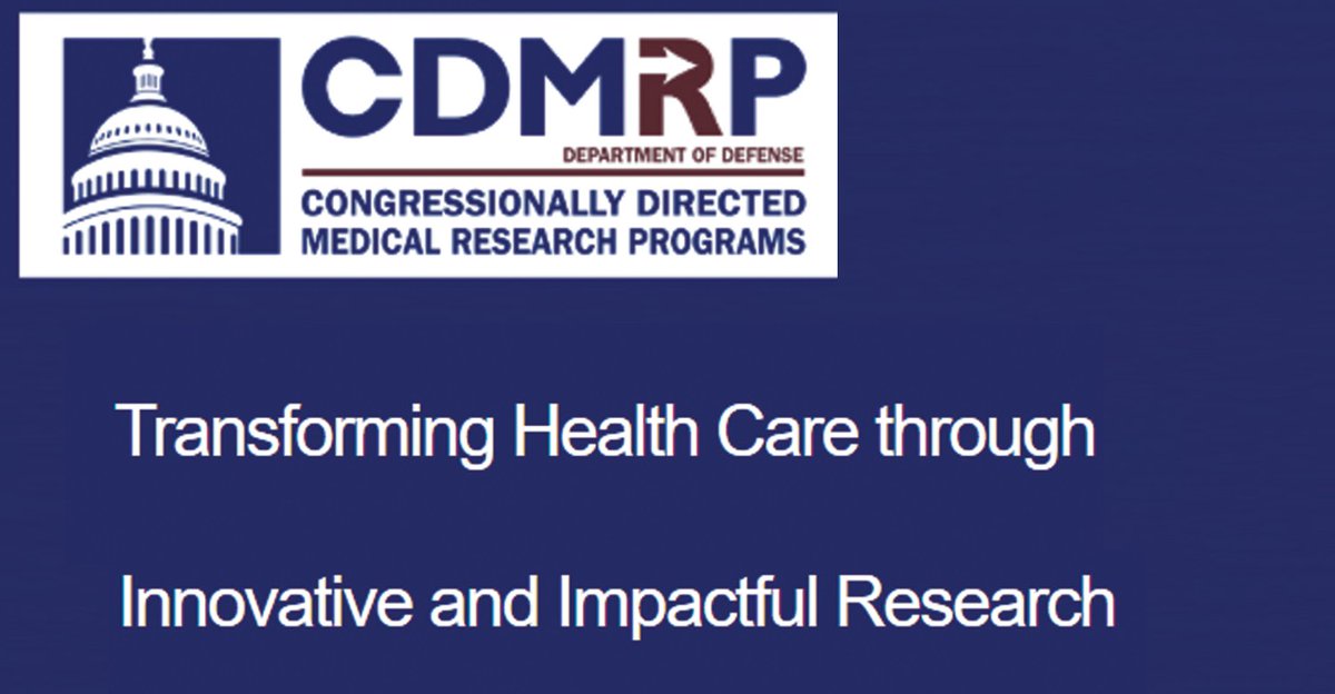 Funding Alert! The FY25 Peer Reviewed Medical Research Program (PRMRP) is now OPEN for applications through the <a href="/CDMRP/">CDMRP</a>. Two key award mechanisms available:
 🔬 Clinical Trial Award
 💡 Technology/Therapeutic Development Award
 📅 Pre-App. Deadline: June 9 cdmrp.health.mil/funding/prmrp