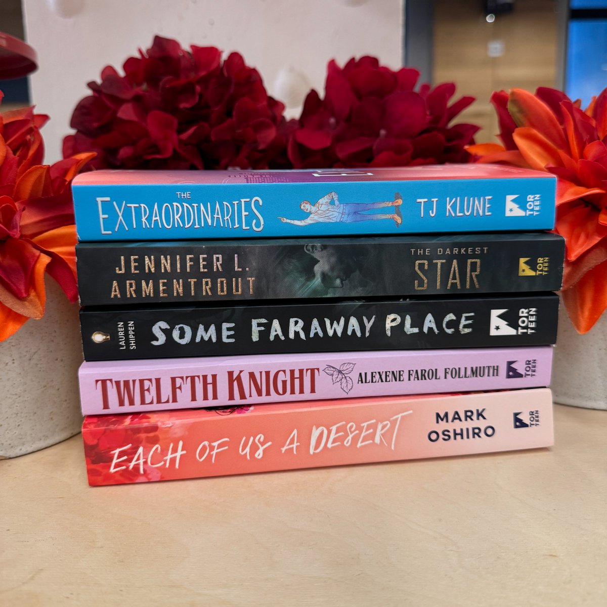 In the mood for a YA romance? Check out this lovely stack!📚❤️