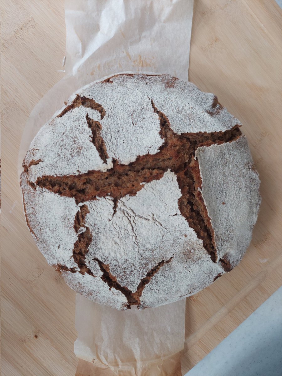 An awesome example of rye bread if I do say so myself.

#bread #baker #art #artist #geometry #sourdough