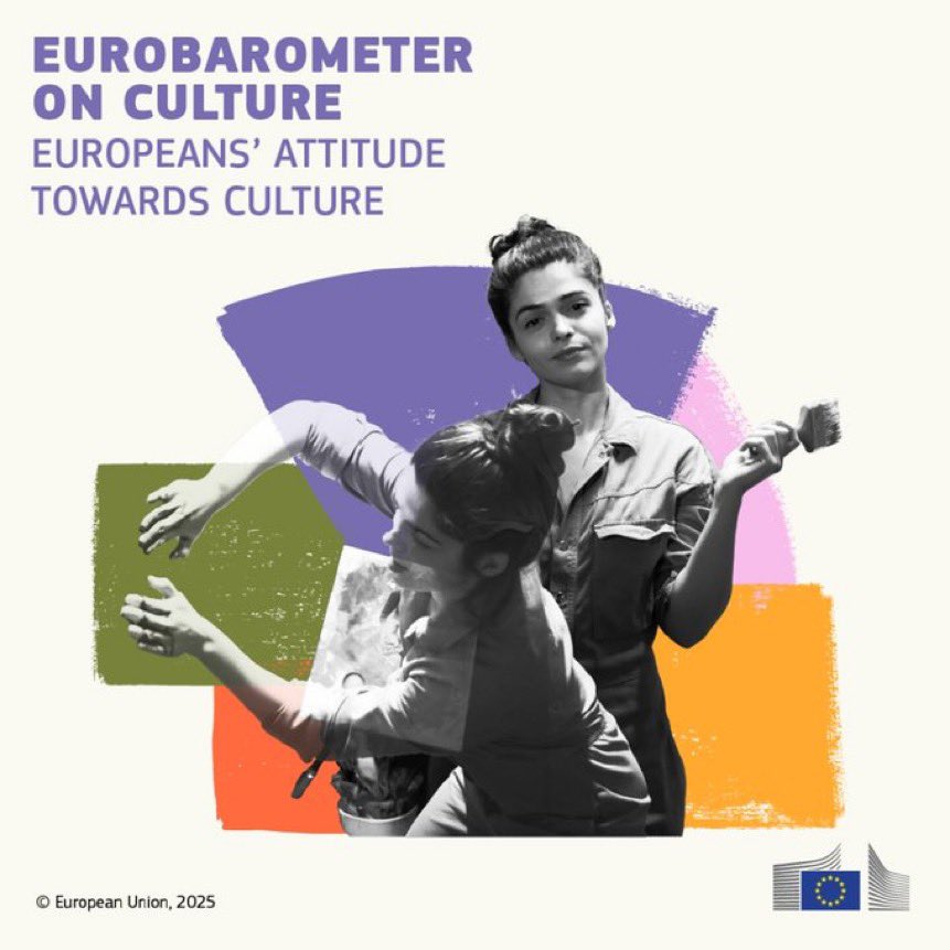 🎭 Culture is Europe’s heartbeat. It shapes our identity, strengthens democracy &amp; brings us together.🇪🇺

We have just put out a new Eurobarometer on how Europeans feel about culture! 
👇
europa.eu/!jxhcyF x.com/messages/media…

1/3