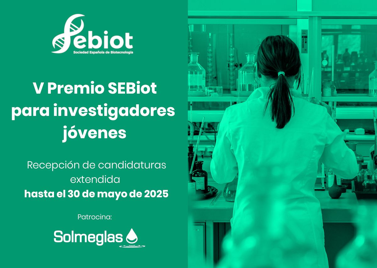 ‼️ Extendido el plazo para presentar candidaturas al V Premio SEBiot para Investigadores Jóvenes ‼️ DEADLINE ➡️ 30 mayo 2025
BASES 👉 buff.ly/T8Fr4tQ