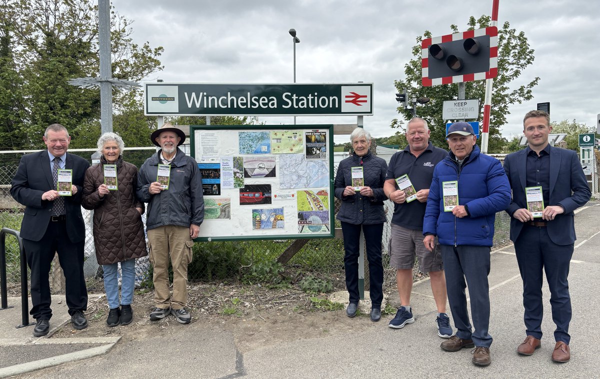 An updated map and leaflet has been launched to promote businesses and attractions within walking and cycling distance of #Winchelsea railway station.

The brochure shows pubs, vineyards, shops and guest houses. It has been produced by the #CommunityRail station group.