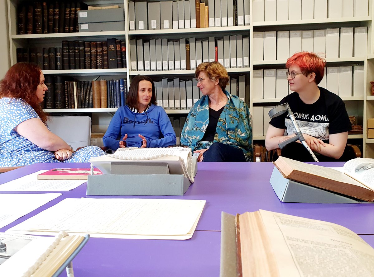 Westminster College, Cambridge (@westcollcambs) on Twitter photo Students on our MA in Theology, Ministry & Mission this morning discussing decolonialist approaches to (re)reading the archives of the Presbyterian Church of England and C19th mission in China and Taiwan - with Helen our Archivist and <a href="/VicAnneTurner/">Victoria Turner 🍉</a>.
westminster.cam.ac.uk/higher-educati… Students on our MA in Theology, Ministry & Mission this morning discussing decolonialist approaches to (re)reading the archives of the Presbyterian Church of England and C19th mission in China and Taiwan - with Helen our Archivist and <a href="/VicAnneTurner/">Victoria Turner 🍉</a>.
westminster.cam.ac.uk/higher-educati…