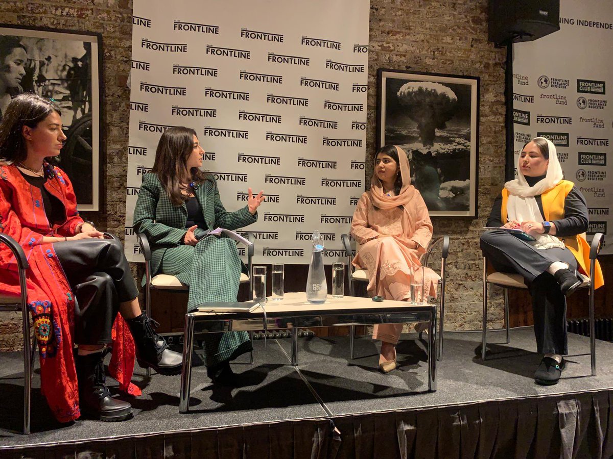 Peymana Assad 🏔🇦🇫 (@peymasad) on Twitter photo Proud Trustee moment ☺️
Huge congratulations to <a href="/ZahraJoya/">Zahra Joya</a> and <a href="/RukhshanaMedia/">Rukhshana Media</a> for the brilliant event last night with <a href="/Malala/">Malala Yousafzai</a> and <a href="/SHalaimzai/">Sahar Halaimzai</a> in conversation with Yalda Hakim.
Afghan Media vs The Taliban - a conversation about resistance to the Taliban led by Afghan women Proud Trustee moment ☺️
Huge congratulations to <a href="/ZahraJoya/">Zahra Joya</a> and <a href="/RukhshanaMedia/">Rukhshana Media</a> for the brilliant event last night with <a href="/Malala/">Malala Yousafzai</a> and <a href="/SHalaimzai/">Sahar Halaimzai</a> in conversation with Yalda Hakim.
Afghan Media vs The Taliban - a conversation about resistance to the Taliban led by Afghan women