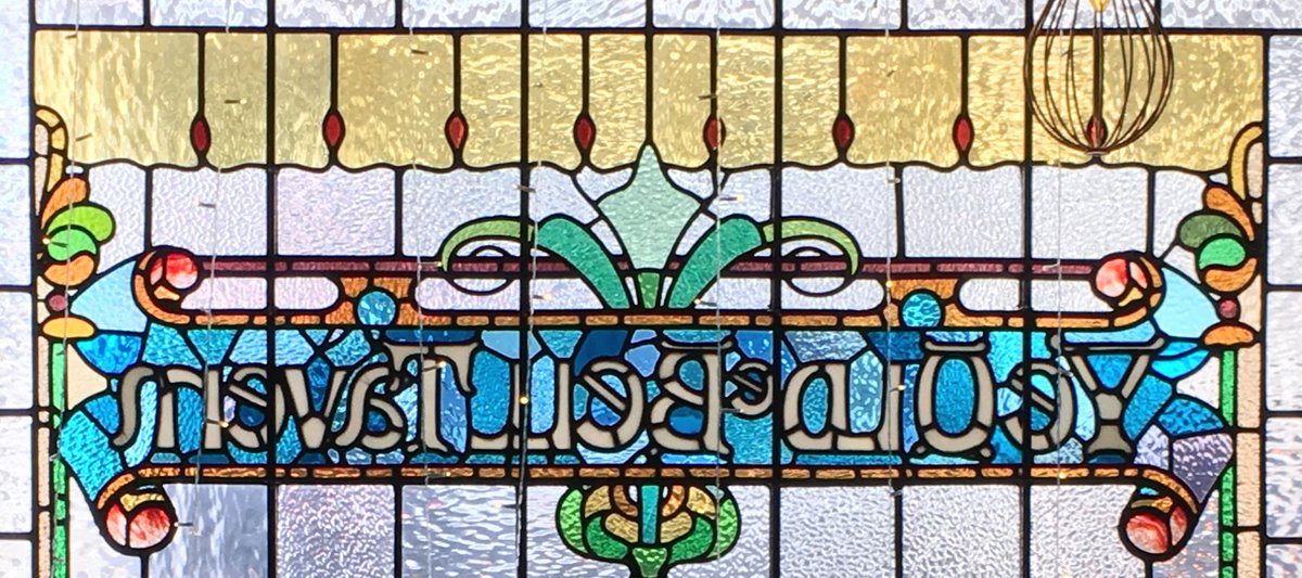 The glory of glazing in London pubs.