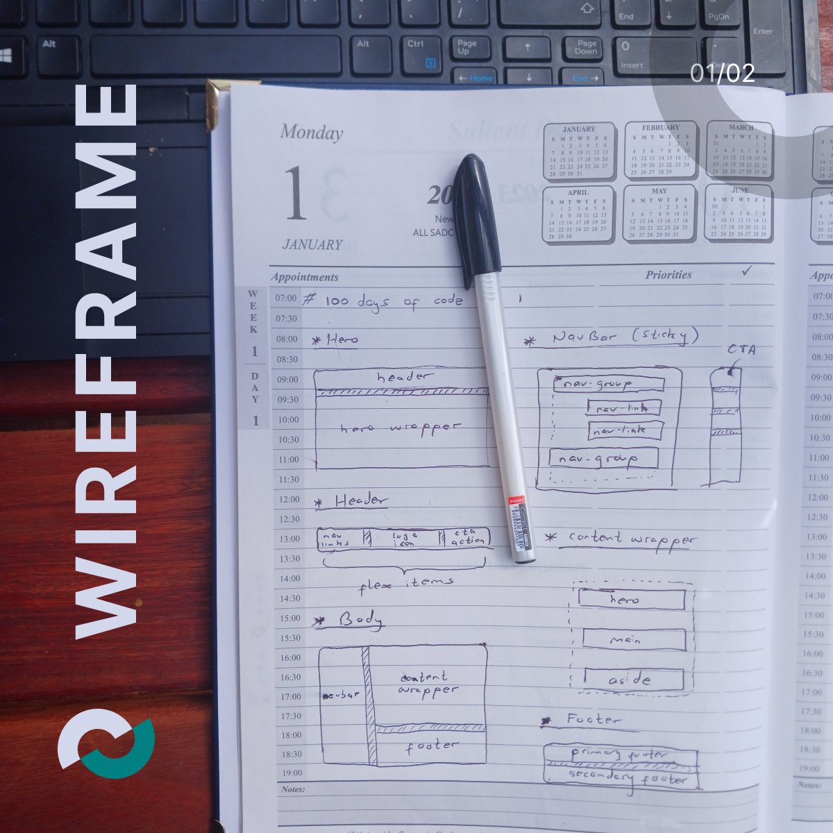 zimdevlabs's tweet image. Day 1 of #100DaysOfCode: Wireframing
A wireframe is a basic layout that shows the structure and placement of elements on a website or app before it's fully designed.
Join us as we develop our very own open source Zimbabwean developer community
chat.whatsapp.com/FfXS39iLv7k36j…
