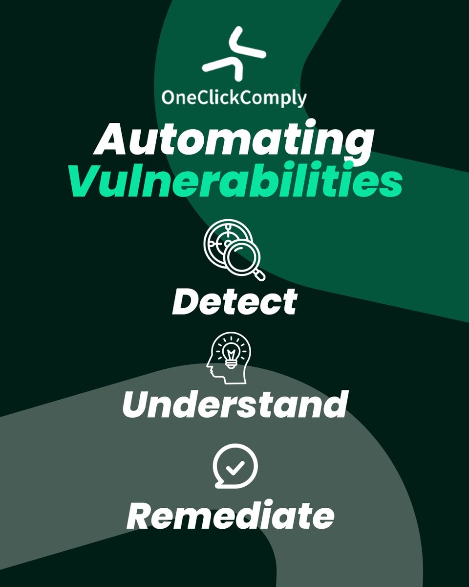oneclickcomply's tweet photo. 🎯 OneClickComply automates the entire vulnerability management process, from identification to resolution, keeping businesses at maximum security in as little as one click. Get in touch to learn more!

📞+44 (0) 20 4586 9634

#OneClickComply #Automation #OneClickFix https://t.co/SxV4gOFJVy