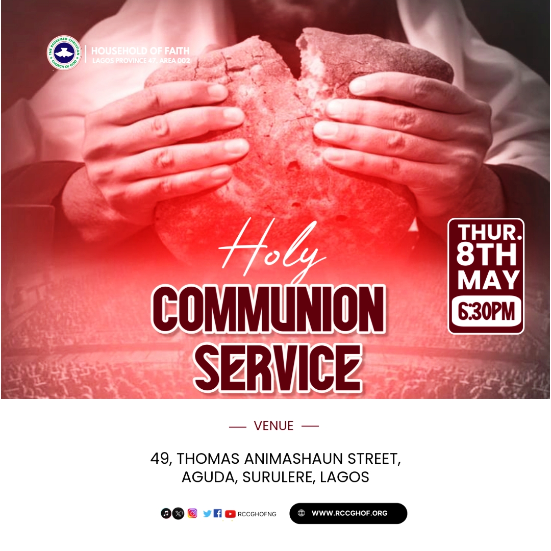 rccghofng's tweet photo. Join us as we gather at the Lord’s table for a powerful time of fellowship, remembrance, and renewal.

Come expectant!

#HolyCommunion #CommunionService #rccgHouseholdOfFaith https://t.co/0b0AwtfO74