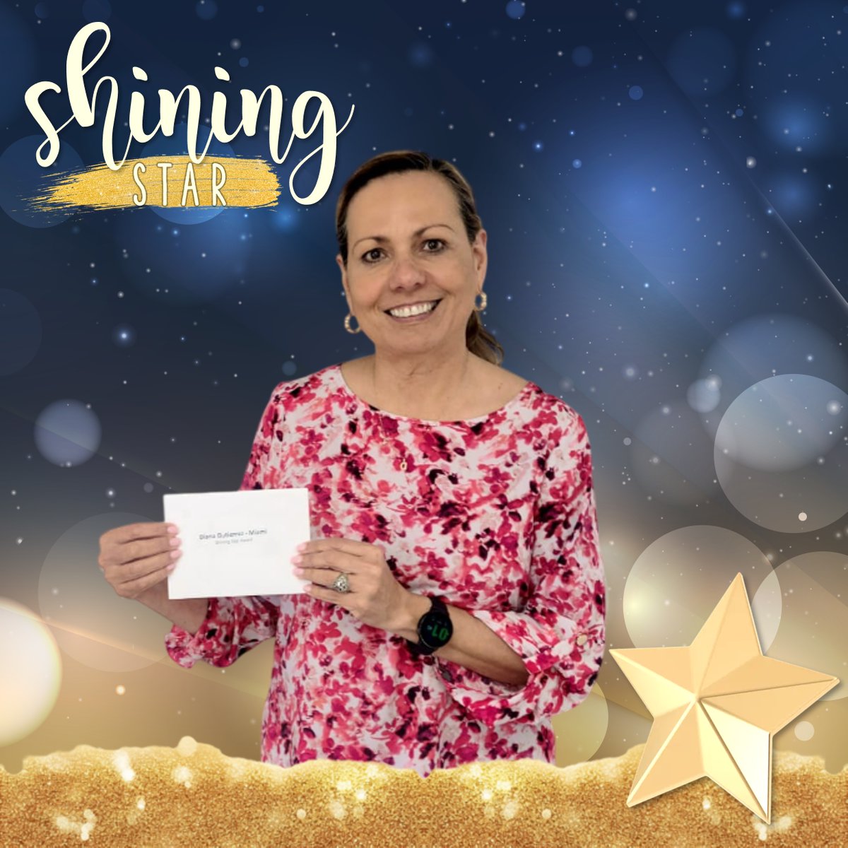 USIG_'s tweet photo. Congrats to Diana Gutierrez, our Shining Star! 🌟 Her strong leadership in Miami &amp; perfect 5.0 VOC this last month are outstanding!

#ShiningStar #Leadership #Miami https://t.co/rw6tW3Z8gO