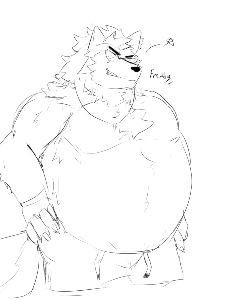 "Heya! Big wolfy here! "

Freddy from dislyte summer skin I sketch