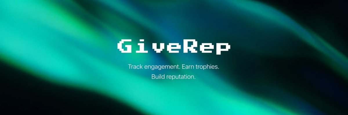 🚀 Airdrop: GiveRep
💰 Reward: Earn trophy score and reputation point.
🏆 Winners: Everyone
📅 End Date: NAN
🏦 Distribution Date: NAN

Go to the Airdrop Page
giverep.com

📃 Information:
GiveRep is a social reputation layer for crypto users.

📖 Step-by-step guide: