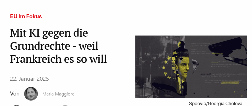 SonguelSunny's tweet photo. Gesichtserkennung für alle: EU-Gesetz erlaubt Massenüberwachung – und keiner redet drüber

Brüssel. Seit dem 2. Februar 2025 gilt in der EU ein neues Gesetz – der sogenannte AI Act.

Was die Öffentlichkeit nicht weiß: Dieses Gesetz erlaubt es jedem Mitgliedsstaat, Gesichtserkennung in Echtzeit im öffentlichen Raum einzuführen – per Gesetz legitimiert, ohne gesellschaftliche Debatte.

Was das heißt?
Überwachung per Kamera, live, automatisiert.
Nicht nur zur Verbrechensbekämpfung – sondern auch auf Berufung der „nationalen Sicherheit“.
Ein Türöffner für alles, was früher unter „Orwells Albtraum“ gefallen wäre.

Frankreich hat gedrängt – und Europa ist gefolgt.
Eine Recherche des Netzwerks Disclose und Investigate Europe zeigt:  Frankreich war treibende Kraft hinter dieser Entwicklung. Paris hat intern gefordert, auch emotionale Reaktionen, religiöse Zugehörigkeit oder politische Überzeugungen in der Überwachung erfassen zu dürfen. Bewegungsprofile. Gesichtsanalysen. Emotionserkennung.
Was klingt wie Science-Fiction, steht schwarz auf weiß im EU-Gesetz. Besonders brisant: Frankreich wollte seine Haltung in den EU-Protokollen verschleiern – ein Großteil der Dokumente wurde gelöscht oder durch den Eintrag „deleted“ ersetzt.

Deutschland kann das Gesetz jederzeit umsetzen.
Der AI Act ist seit Februar in Kraft.  Jedes EU-Land darf nun Gesichtserkennung im öffentlichen Raum einführen.  Ohne weitere Abstimmung. Ohne öffentliche Debatte. Wer sich auf „nationale Sicherheit“ beruft, hat freie Hand.  In Frankreich ist es schon soweit – andere Staaten könnten folgen.

Biometrische Daten: Erst Asylbewerber – dann alle

Bereits vor Tagen wurde bekannt:  Die EU plant die Erhebung biometrischer Daten bei Asylbewerbern.
Fingerabdruck, Iris, Gesicht. Was viele übersehen:
Diese Systeme gelten nicht ewig nur für eine bestimmte Gruppe. Jede eingeführte Technik kann morgen jeden betreffen.

Meine persönliche Meinung:
Ich habe es diesmal nicht mitbekommen. Ich wurde durch Merlin (@karmelmart) darauf aufmerksam gemacht – und war fassungslos. Der AI Act ist längst in Kraft. Und niemand redet drüber. Aber es überrascht mich nicht. Ich habe beim Digital Services Act gewarnt, in mehreren Sprachen, immer wieder. Es hat kaum jemanden interessiert. Genauso beim digitalen Euro (CBDC). Es geht kurz hoch – dann wieder Funkstille. Weil es nicht laut genug ist. Kein AfD. Kein Krieg. Kein Lauterbach, Merz und Co. Keine Migranten. Keine Messerattacken. Kein Drama. Keine Klicks. Stattdessen laufen alle nur den nächsten Schlagwörtern hinterher – aber das hier betrifft uns alle. Das was wichtig ist, wird einfach nicht unterstützt. Nicht geteilt. Wird übersehen. Lösungen interessieren die meisten nicht. Sie wollen einfach nur SCHREIEN und KLICKS!

Und dann gibt es Menschen, die wirklich Werkzeuge schaffen. Die Lösungen bauen. Die das tun, worüber andere nur reden. Wie @BoenigMarkus. Ja, er ist mein Partner. Aber das war er nicht immer. Und ich habe es schon vorher gesehen. Wie viel er leistet. Wie viel er entwickelt. Wie viel er auf die Beine stellt – und wie wenig er dafür unterstützt wird. Die Leute verstehen nicht – oder wollen es nicht verstehen – dass man Geld braucht, um überhaupt etwas bewirken zu können. Wäre er nicht vorher schon Unternehmer gewesen, hätte er schon längst aufhören müssen. Weil er privat Geld rein schießen muss, um überhaupt weiter machen zu können. Was viele nicht verstehen: Ohne Geld kein Server. Keine Mitarbeiter. Keine Programmierer. Keine Weiterentwicklung. Kein Produkt, das uns hilft uns zu wehren. Kein System, das uns hilft uns zu wehren. Er müsste schon längst aufgehört haben. Jeder andere hätte längst aufgegeben. Aber er zieht durch. Setzt sich selbst der Gefahr aus, die wie wir alle wissen, damit einhergeht. Und was passiert? Statt ihn zu unterstützen, wird er diffamiert. Als würde er das alles nur machen, um reich zu werden. Leute – er hatte Geld. Er muss nicht reich werden. Er bräuchte gar nichts zu machen. Aber wenn er’s nicht macht – wer macht es dann?  Diejenige die nur schöne Reden halten, Spenden sammeln – und am Ende keine Lösung liefern? Schaut mal, welche Accounts wirklich lösungsorientiert posten – dann wisst ihr, woran ihr seid und was denen wichtig ist. 

Und das ist das, was mich wütend macht. Dass die meisten lieber die falschen Dinge pushen. Dass man lieber den nächsten Aufreger teilt, als die, die wirklich etwas tun, sichtbar zu machen. Lösungen, die Hoffnung machen und wirklich helfen – die werden nicht gepusht. Auch mal einfach Positive Posts raus zu hauen. Das Negative überwiegt, fällt euch das nicht auf? 
Daher wundert euch nicht, dass die andere Seite, die Geld, die Ressourcen, die Mitarbeiter und Co. hat, uns immer Überlegen sein wird. Nicht weil wir nicht genauso gut sein könnten, sondern weil wir uns selbst Steine in den Weg legen und ihnen diese Macht geben. 

👉Quelle: https:/ /www.investigate-europe.eu/de/posts/france-spearheads-member-state-campaign-dilute-european-artificial-intelligence-regulation