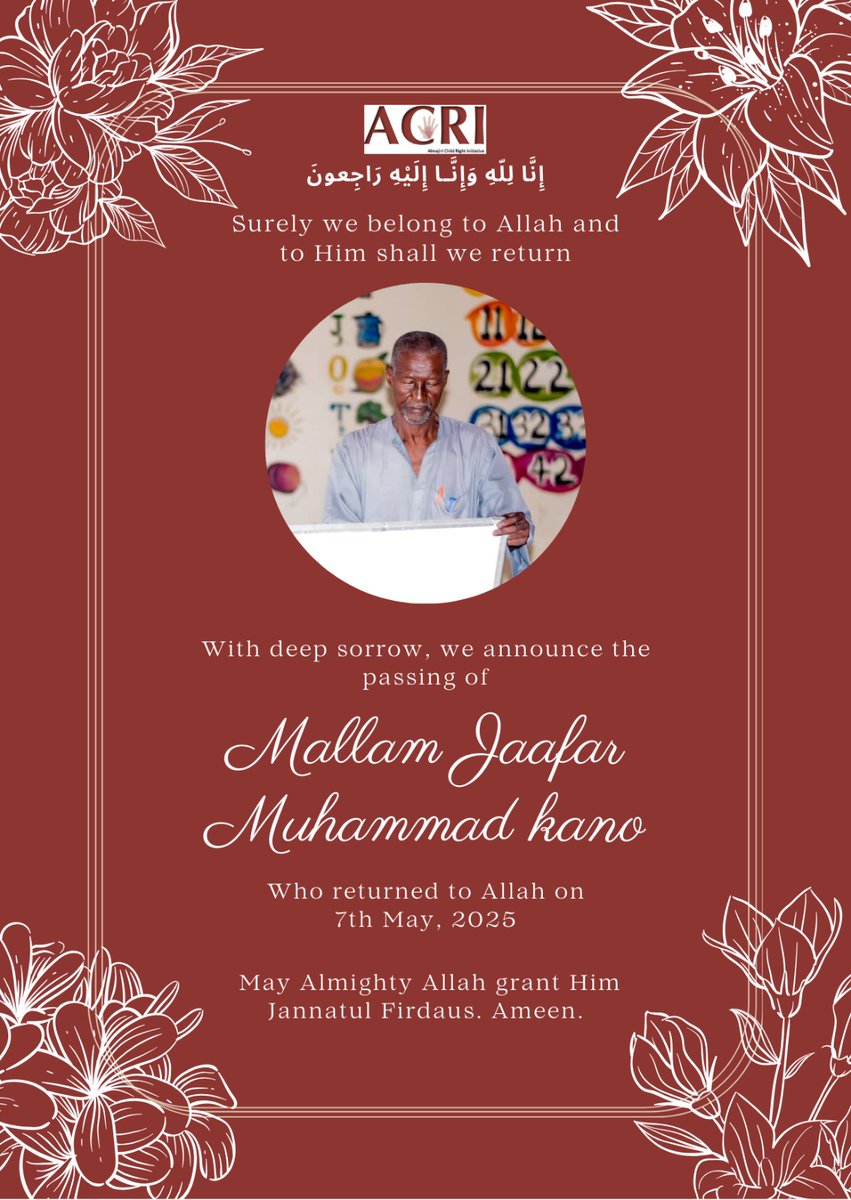 Almajiri Child Rights Initiative (ACRI) tweet media