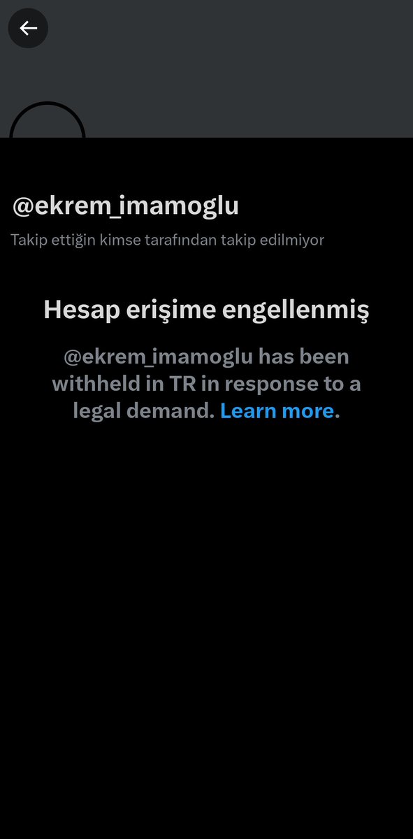 “X’i, Instagram’ı susturarak halkın sesini boğamazsınız! Sansürünüz korkudan, yasaklarınız acizlikten. Çağdışı zihniyetle Türkiye’yi karanlığa sürüklüyorsunuz. Özgürlüğümüzü çalamazsınız! #SansüreHayır”
#Ekremİmamoğlu