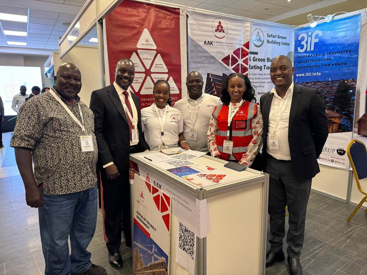 AAK_Engineers's tweet photo. We're glad that we are represented by our Chapter Council members @NymohJoy @NgeshiCess and @otienogallo  and past Secretary and IEK Hon Secretary @Jacton_Mwembe in the ongoing @EngineersBoard EPC Convention at Edge Comvention Centre themed 'Smart Infrastructure and Industry'. https://t.co/rIBL88JsM5