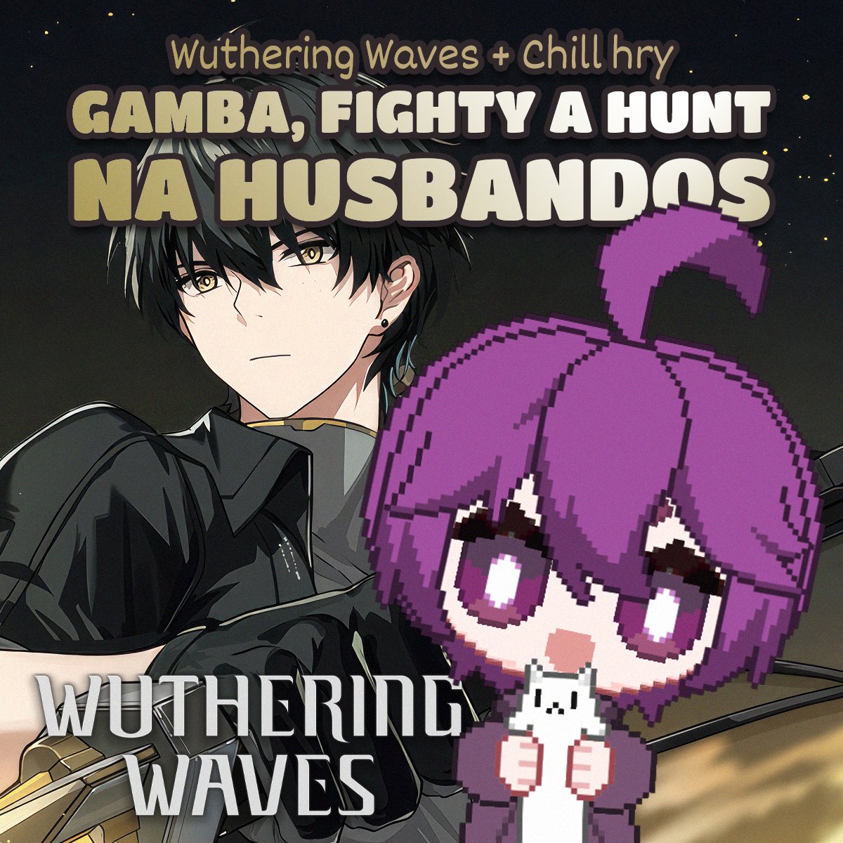Neveřím sám sobě, že to říkám, ale pokračujeme v gacha hře. Dám ještě dnes šanci Wuthering Waves, a zkusíme progresnout co nejdál, a samozřejmě vygamblit nějaký hot boyos 🔥Prostě chill!

Začínáme okolo 13:00! ⭐
twitch.tv/meepochinno