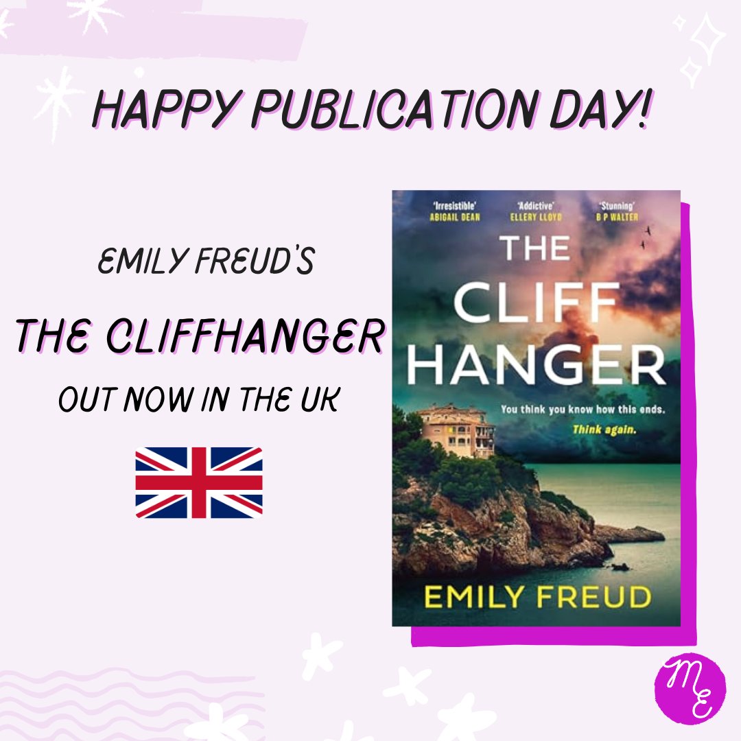 Happy publication day to Emily Freud and her new destination thriller, THE CLIFFHANGER! 🎉