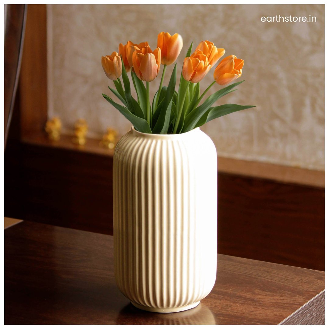 Texture lovers, this one’s for you. The Ivory Fringe Vase is the perfect mix of calm and craft. 🤍🌿 

#ceramicvase #homedecor #theearthstore #fyp #viral #trending #decor #ceramic #homely