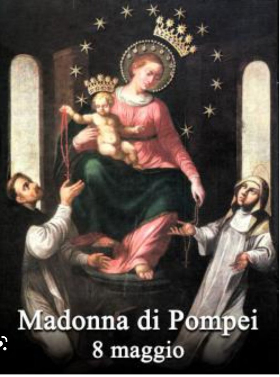 miliziachristi's tweet photo. #8Maggio
#Madonna_di_Pompei
#Supplica

In questa Festa MERAVIGLIOSA preghiamo la Madre CELESTE
e S. MICHELE Arcangelo
(di Cui oggi ricorre l'apparizione a Monte S. Angelo, sul Gargano)
per il MIGLIOR ESITO del #Conclave 

W MARIA!
W S. Michele! https://t.co/tQCzbngNBA