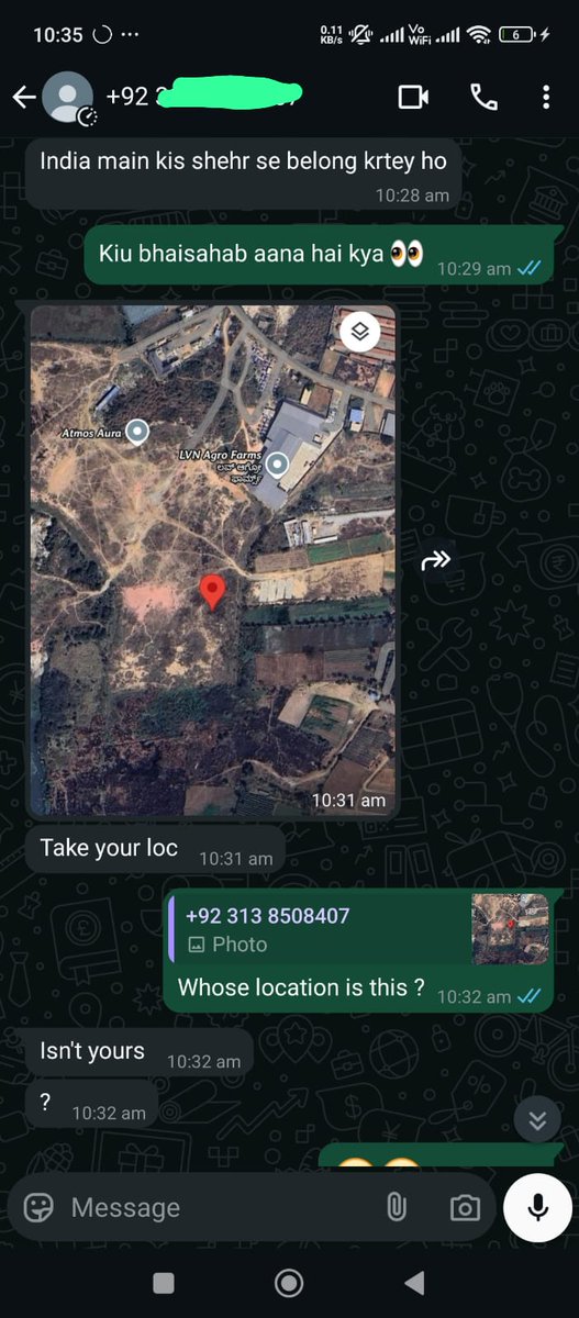 Saheb_kar1's tweet photo. Woke up this morning to a message from a Pakistani number showing my location. Not exact, but close enough. Sudhar jao beta, apne hi border pe dhyan do pehle. 💀😂
#Lahore #DroneAttack #OperationSindhoor | #DroneAttack #OperationSindoor2 #IndiaPakistanWar #operation_sindoor https://t.co/aClxpJcdTq