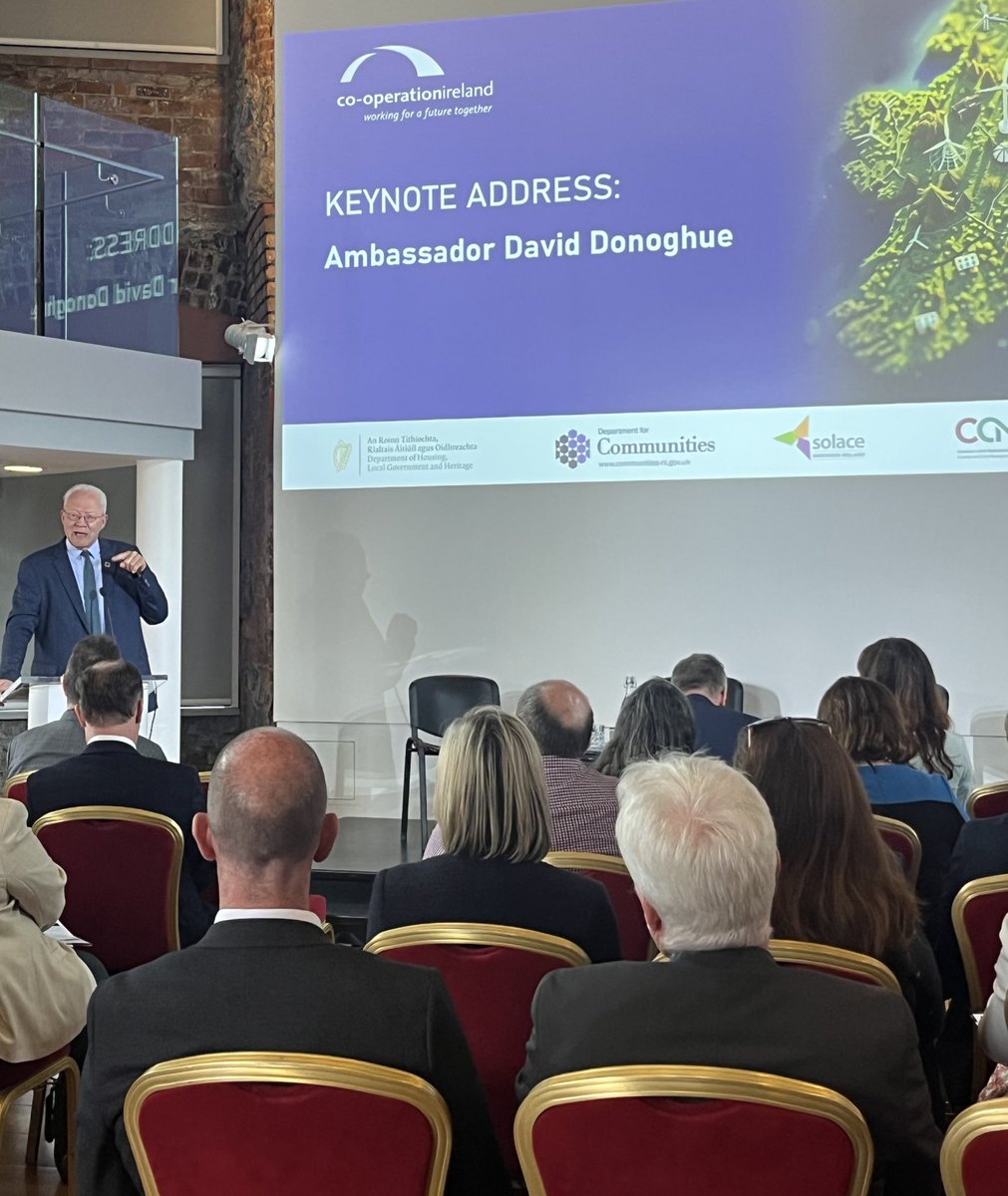 Ambassador David Donoghue shares insights on global cooperation on the SDGs with local, central government, and higher education leaders. #sdgs