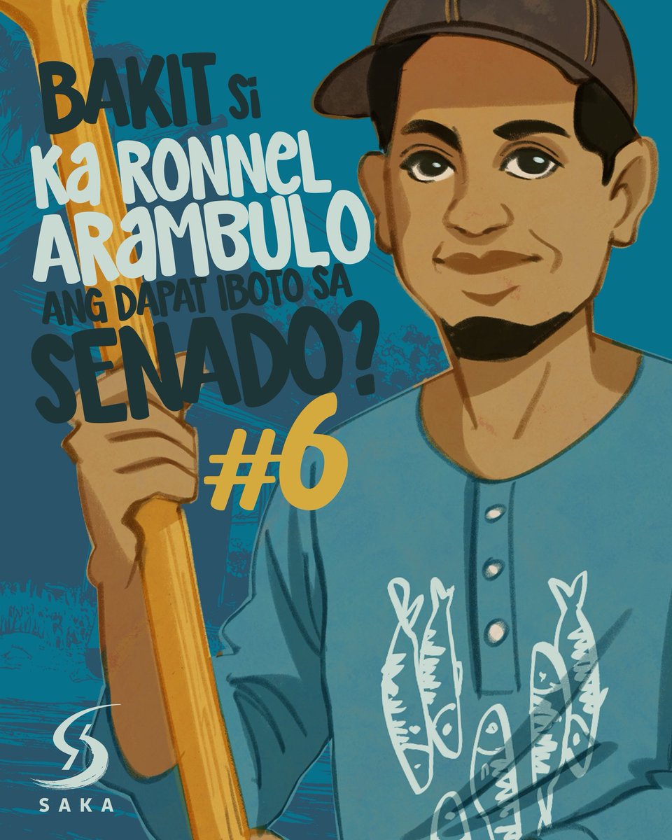 PilipinasSaka's tweet photo. 🗳️ Bakit si Ronnel Arambulo ang dapat iboto sa senado? 🧐

🐠 Tagapagtanggol ng karapatan ng mga mangingisda? Si #6 Ronnel “Isdabest” Arambulo na ’yan! https://t.co/nLkrp6gJFj