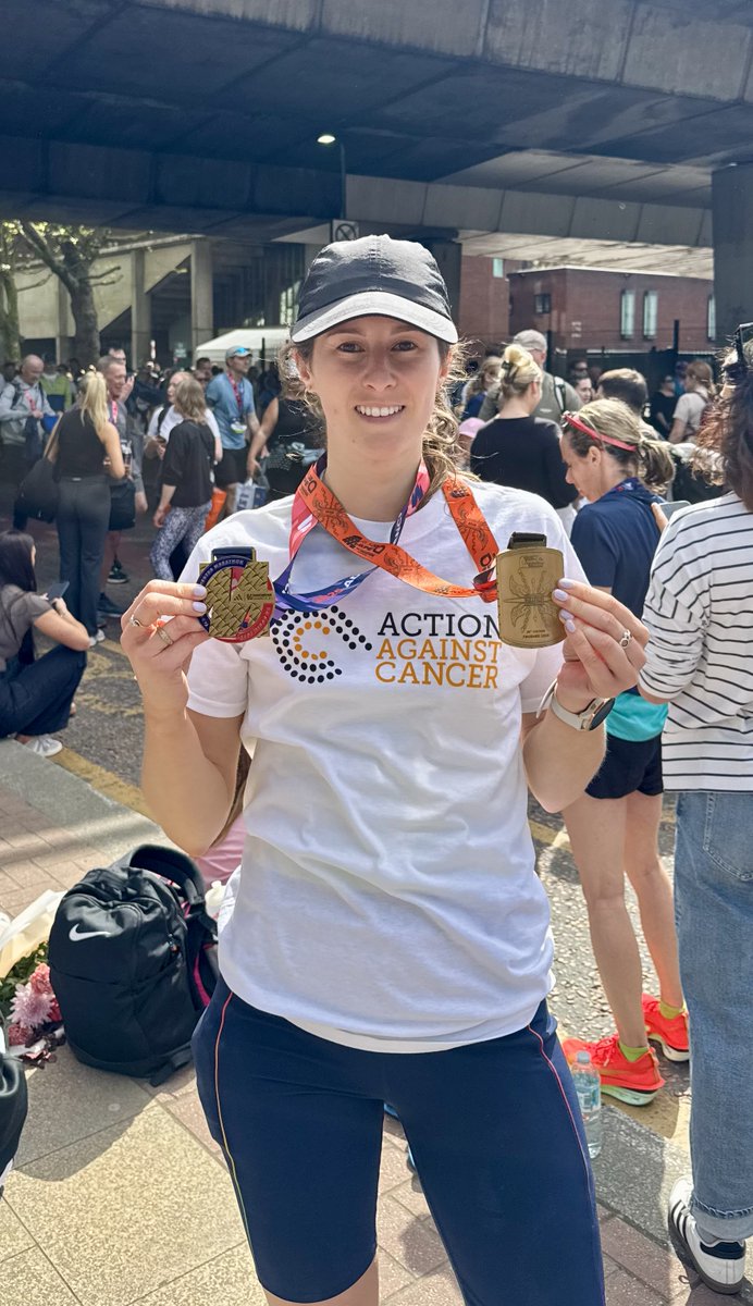 Enormous congratulations &amp; thanks to Charlotte Cummings who has run not one, but two, marathons in six weeks for AAC! Starting in Rome with a PB of 3hrs 46 mins, Charlotte finished her epic challenge in Manchester. She has raised £1,500+ for our research &amp; we are super grateful!