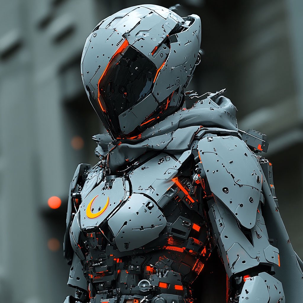 sandstation_'s tweet photo. Ninja Mech - Armoroid Shinobi
.
.
#ninja #shinobi #ai #digitalart #cyberpunk #scifi #mech #robot #character #futuristic #manga #mangaart #conceptart #mechaart https://t.co/5SSkUwIuPZ