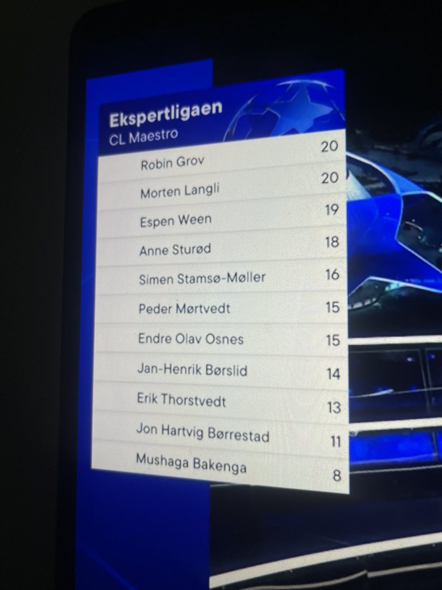 Takk for laget, <a href="/TV2_Jon/">Jon H. Børrestad 📺</a>🤝
Du er en glimrende motivator🥇