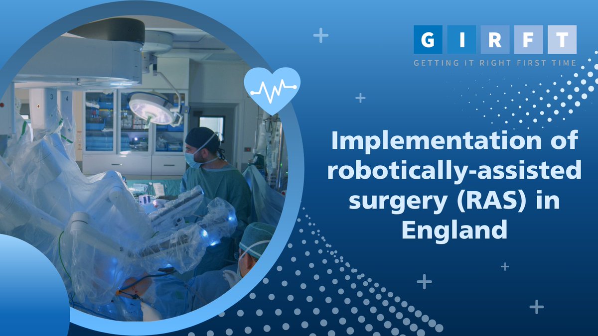 Getting It Right First Time (GIRFT) (@nhsgirft) on Twitter photo New GIRFT guide for Robotic Assisted Surgery (RAS) 🤖
Includes key principles for safe rollout, workforce training & regional coordination, aligning with the NHS Long Term Workforce Plan.
📖 Read more and download: ow.ly/5eT050VP6l7
#Surgery #Innovation #NHS <a href="/RCSnews/">The Royal College of Surgeons of England</a> New GIRFT guide for Robotic Assisted Surgery (RAS) 🤖
Includes key principles for safe rollout, workforce training & regional coordination, aligning with the NHS Long Term Workforce Plan.
📖 Read more and download: ow.ly/5eT050VP6l7
#Surgery #Innovation #NHS <a href="/RCSnews/">The Royal College of Surgeons of England</a>