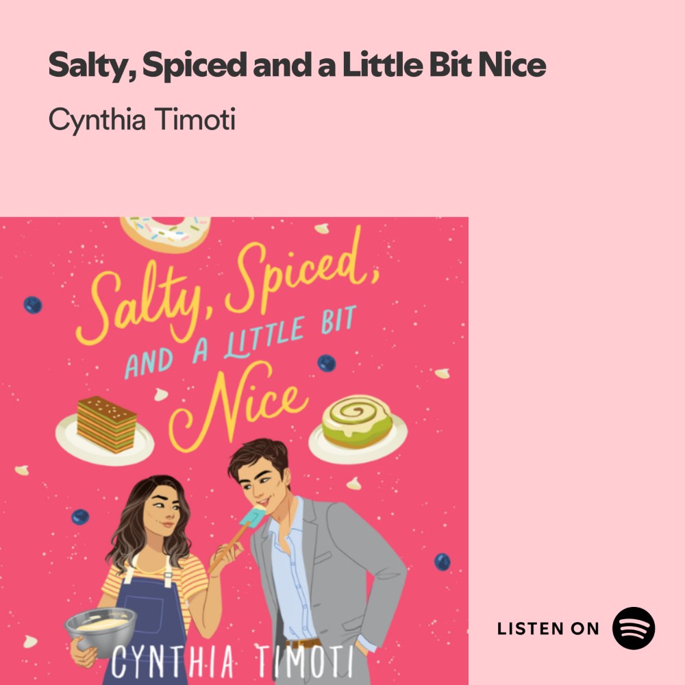 US FRIENDS!! ✨️

Salty, Spiced, and a Little Bit Nice is now available as an audiobook! Listen on Spotify or wherever you get your audiobooks 🩷

#Spotify #SpotifyForAuthors