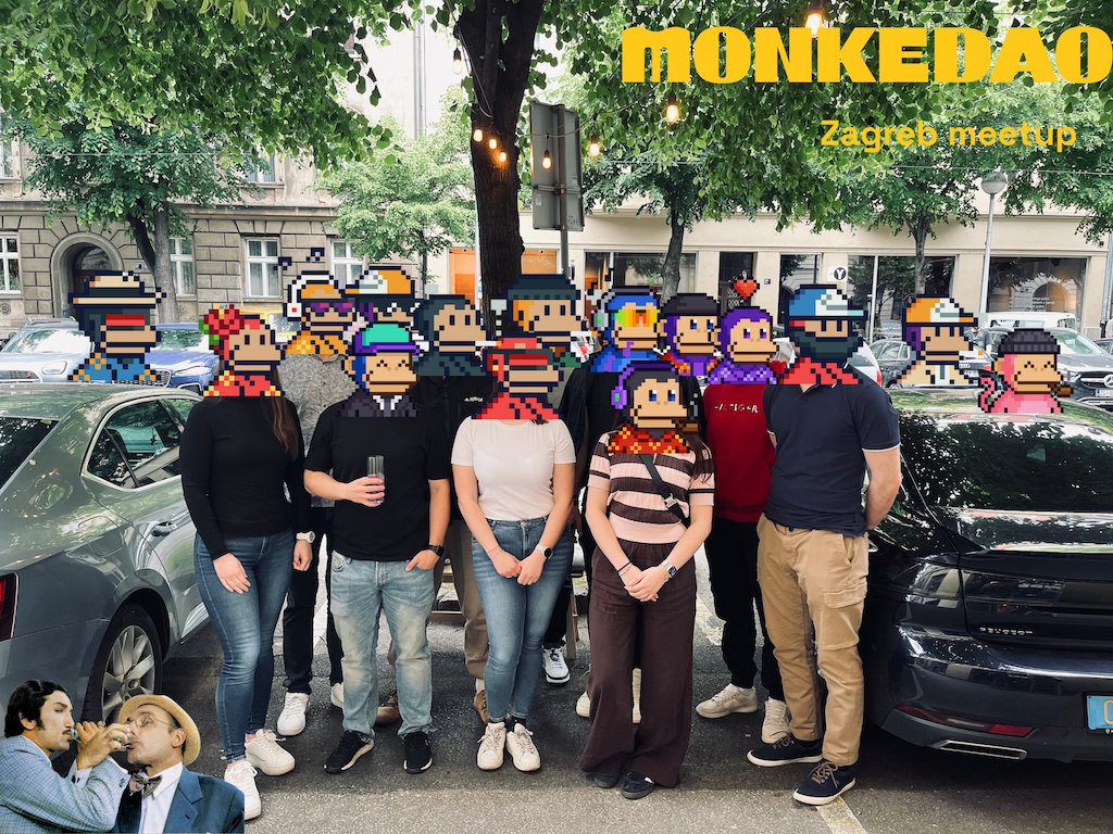 Sun, cocktails, tapas and <a href="/MonkeDAO/">MonkeDAO🍌</a> - amazing afternoon with Croatian Monkes today!

Looking forward to our next meetup, summer edition on Adriatic coast ☀️