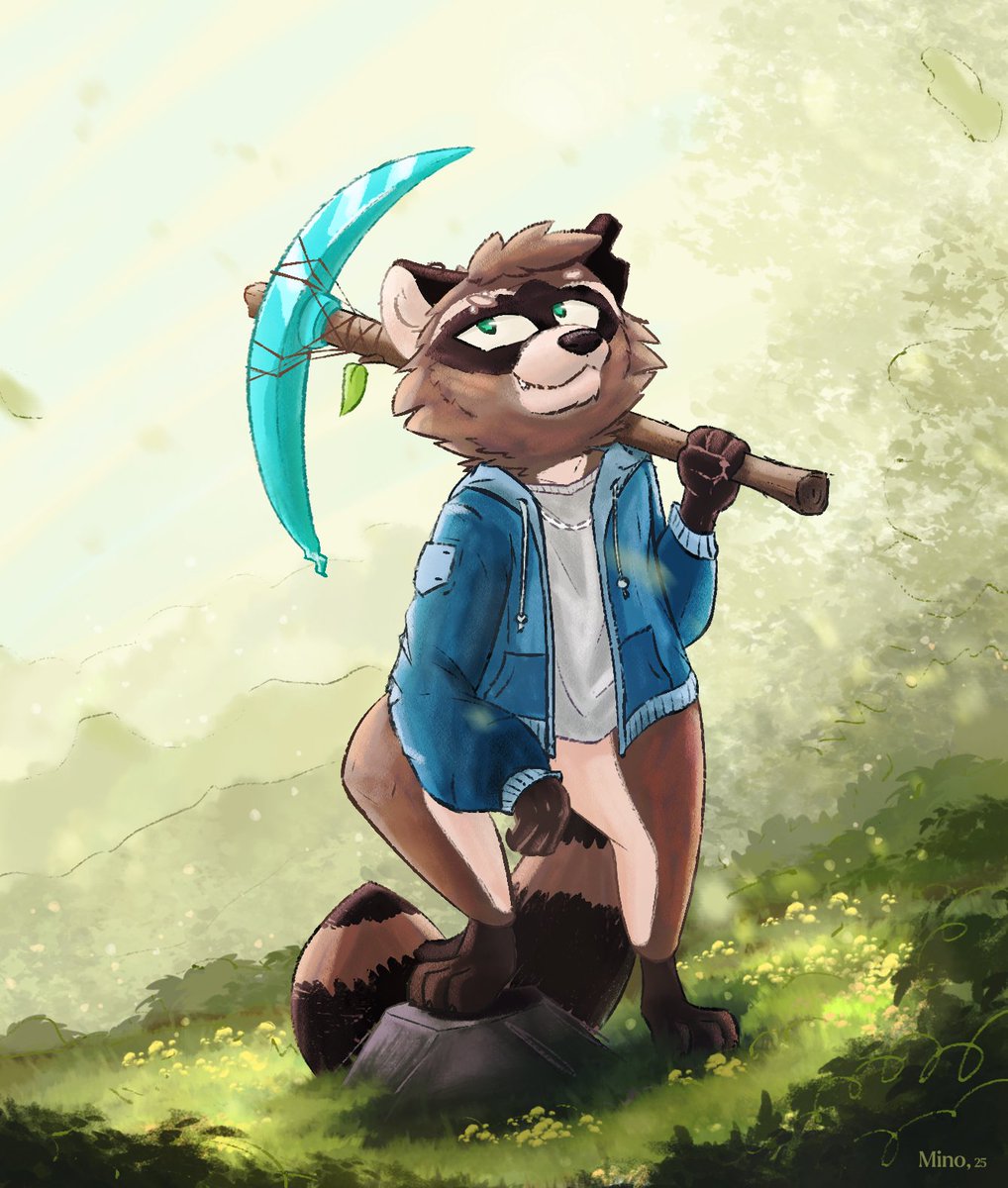 Cypher_Ringtail's tweet photo. Raccoon Self-portrait commissioned by @minodrawings over on Cara.

#art #chillart #arttherapy #digitalart #smallartist #illustrator #raccoon #trashpanda #painting #Commission https://t.co/2uUFGqbQmS