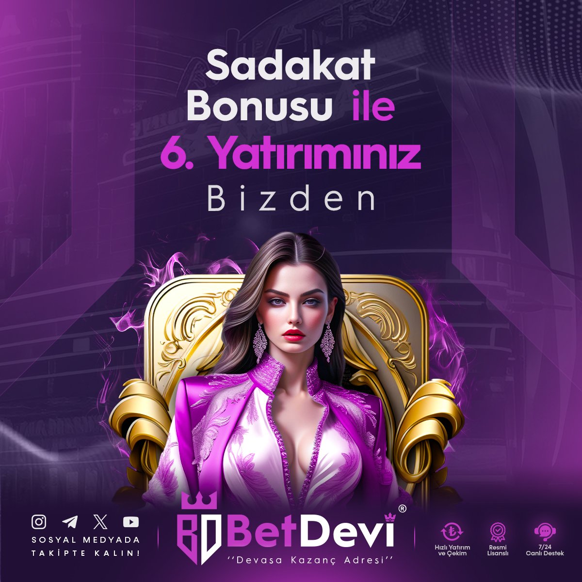 betdevi01's tweet photo. 🎯 Kazancın Gerçek Adresi: Betdevi!
💰 Sadakat Bonusu ile 6. Yatırımınız Bizden !
⚡ Hızlı yatırım &amp; çekim 
🕐 7/24 canlı destek
🎉 Hemen katıl, devasa kazancın keyfini çıkar!
#Betdevi #Bahis #Casino #Bonus  #casinoonline #slots #trend #viral #keşfetbeniöneçıkart #keşfetteyi̇z https://t.co/OozkfNNIGj